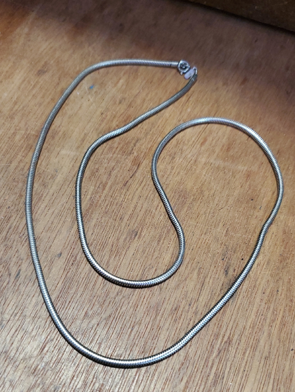 Beautiful silver Monet chain 24"